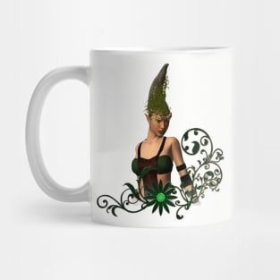 Wonderful fairy with floral elements Mug